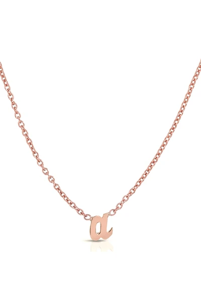Heather Hawkins 14K Rose Gold Custom Initial Necklace