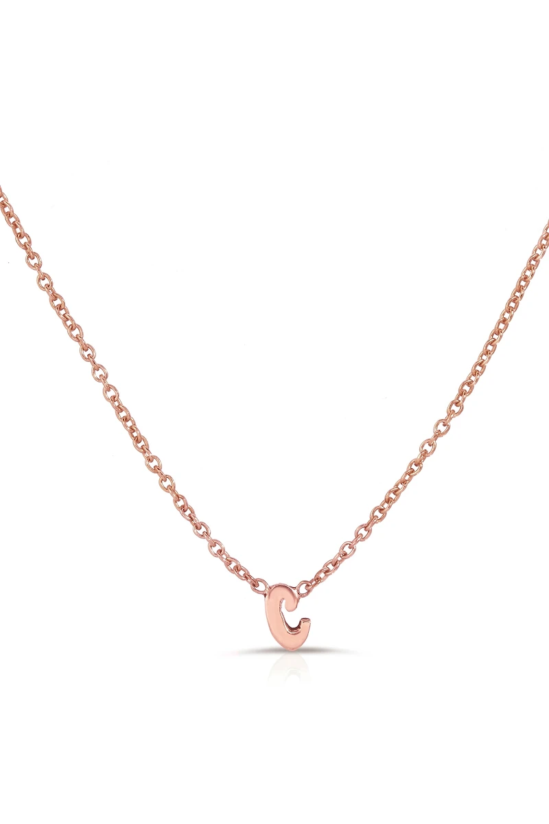 Heather Hawkins 14K Rose Gold Custom Initial Necklace