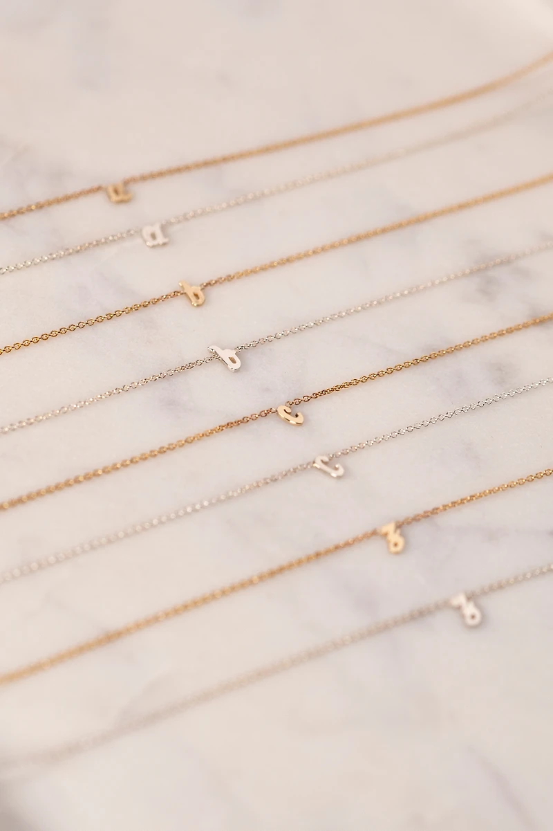 Heather Hawkins 14K Rose Gold Custom Initial Necklace