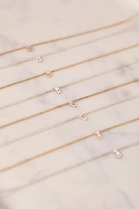 Heather Hawkins 14K Rose Gold Custom Initial Necklace