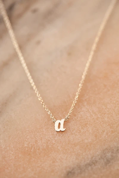 Heather Hawkins 14K White Gold Custom Initial Necklace
