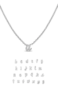 Heather Hawkins 14K White Gold Custom Initial Necklace