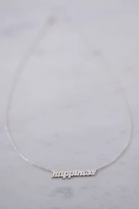 Heather Hawkins Sterling Silver Custom Script Necklace