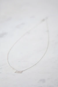Heather Hawkins Sterling Silver Custom Script Necklace
