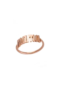 Heather Hawkins 14K Custom Script Ring