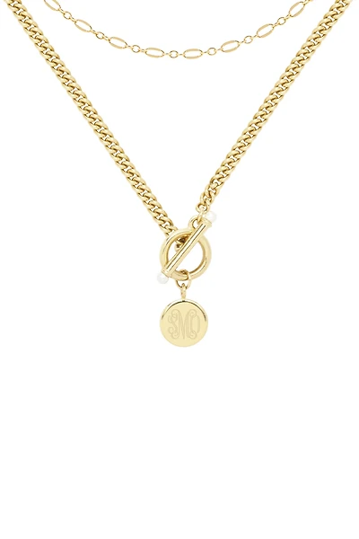 Brook & York Custom Monogram Necklace Set