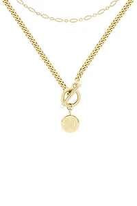 Brook & York Custom Monogram Necklace Set