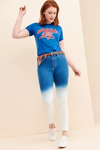 PAIGE Hoxton Raw-Hem Skinny Tie-Dye Jeans