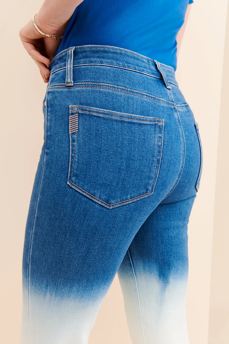PAIGE Hoxton Raw-Hem Skinny Tie-Dye Jeans