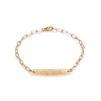 Starling Custom Engraved Diamond ID Bracelet