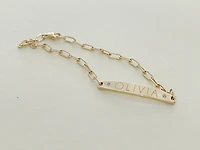 Starling Custom Engraved Diamond ID Bracelet