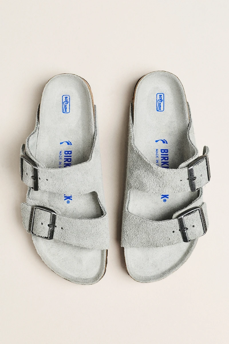 Birkenstock Arizona Suede Soft Footbed Sandals