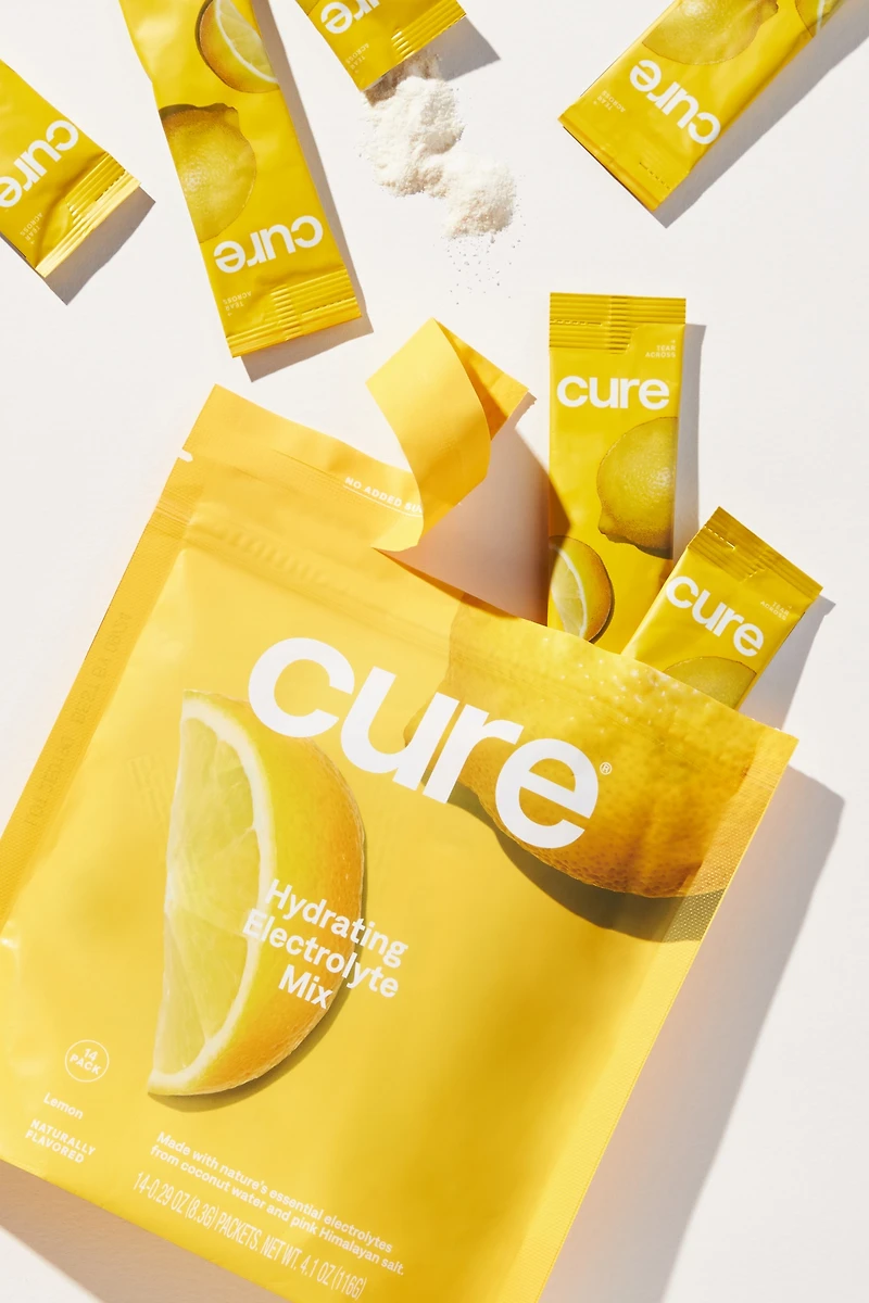 Cure Hydration Lemon Electrolyte Drink Mix