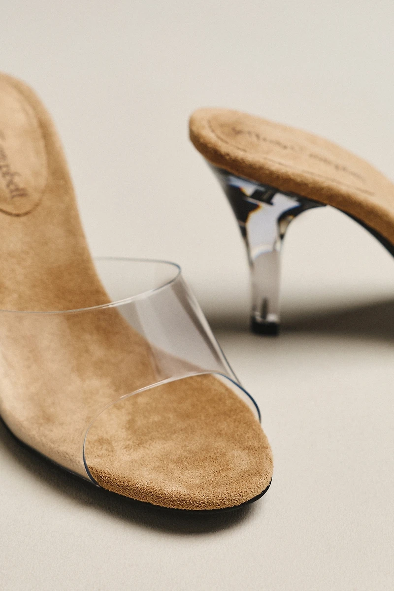 Jeffrey Campbell Clear Mule Heels