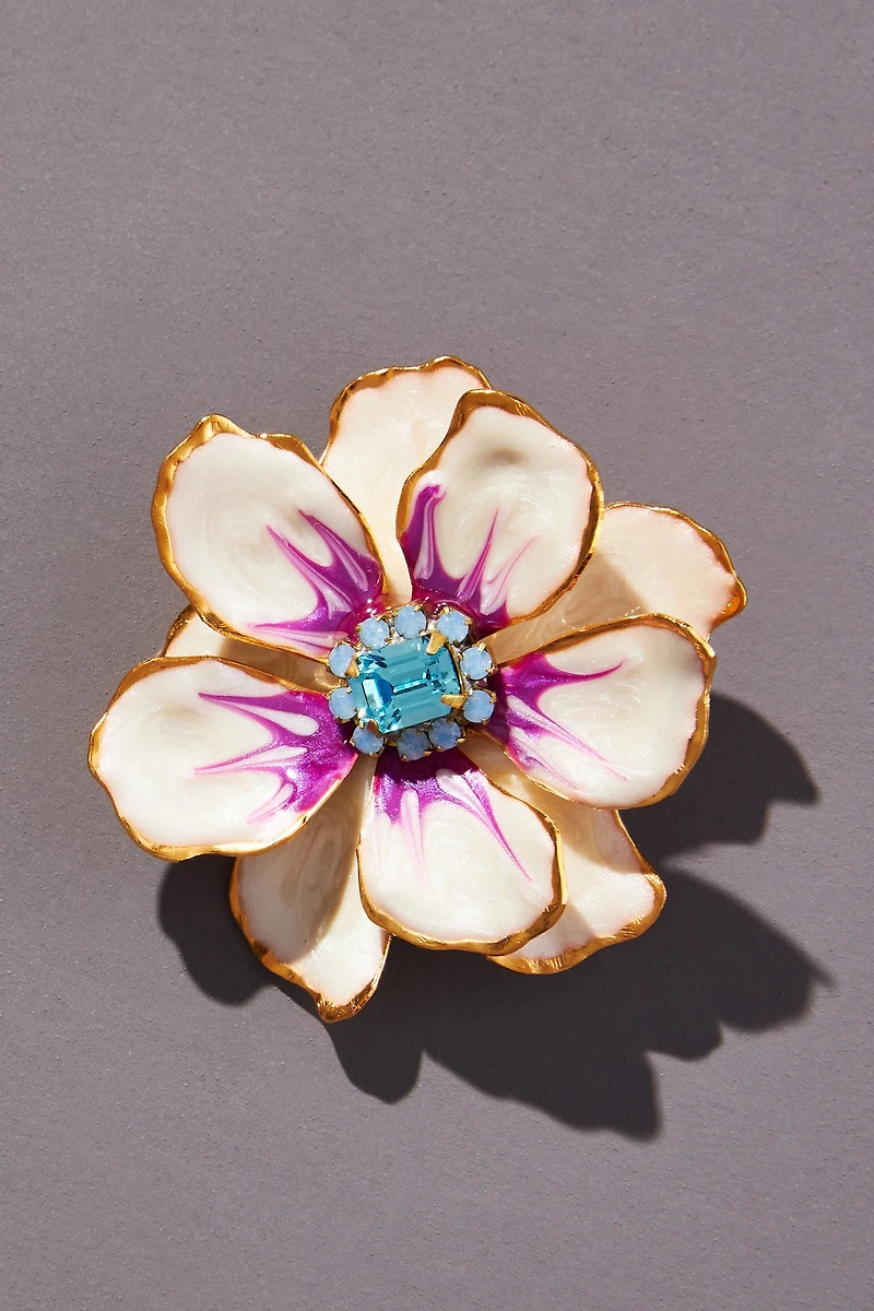 The Pink Reef Handpainted Earrings