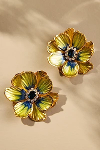 The Pink Reef Handpainted Earrings