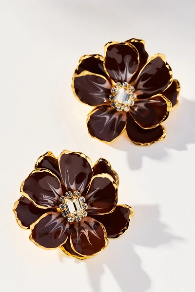The Pink Reef Handpainted Earrings