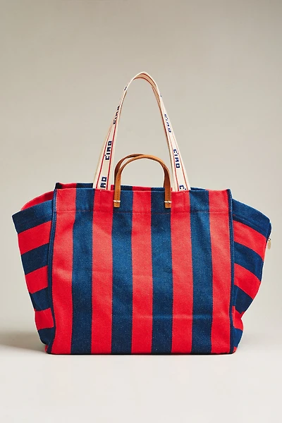 Clare V. Beach Tote and Clutch
