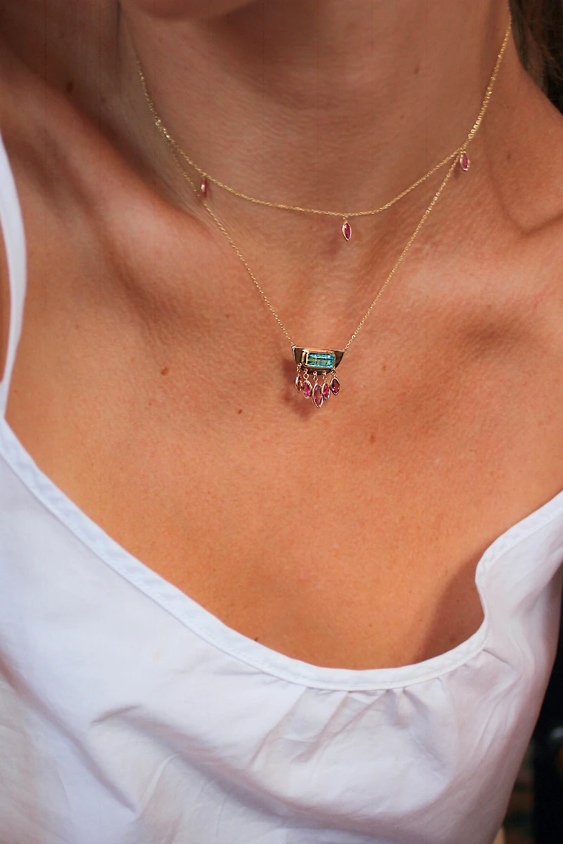Christina Magdolna Jewelry Aztec Rain Necklace