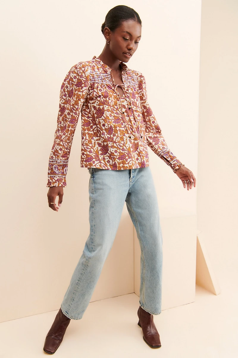 Love The Label Floral Printed Blouse