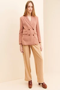 FRENCHMAUVE Daphne Check Blazer