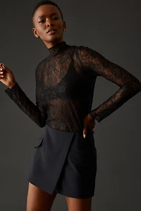 By Anthropologie Lace Layering Turtleneck