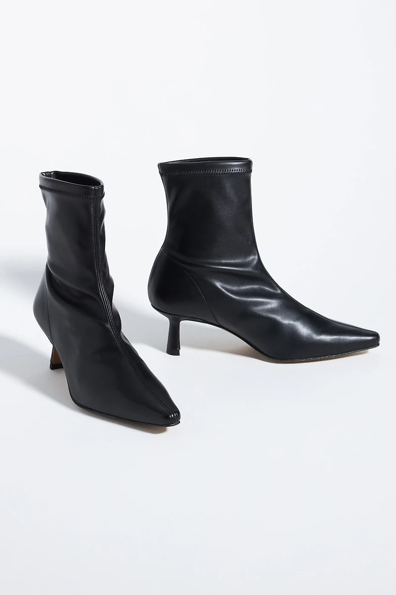 Angel Alarcon Pointed-Toe Kitten-Heel Boots