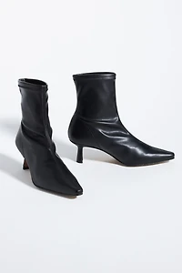 Angel Alarcon Pointed-Toe Kitten-Heel Boots
