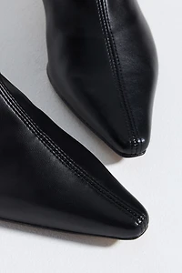 Angel Alarcon Pointed-Toe Kitten-Heel Boots
