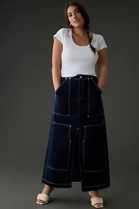Pilcro Slim Scoop-Neck Tee