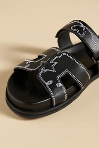 Bibi Lou Cutout Slide Sandals