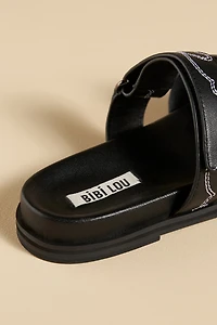 Bibi Lou Cutout Slide Sandals