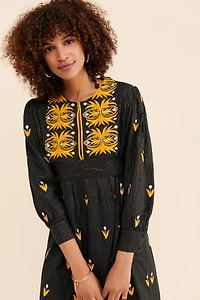 Antik Batik Embroidered Mini Dress
