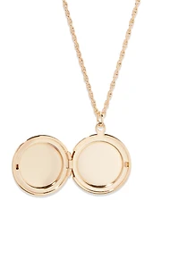 Brook & York Custom Monogram-Initial Round Locket Necklace