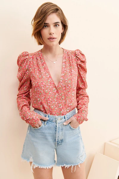 AFRM Danna Surplice Bodysuit