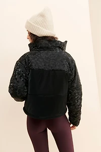 Blue Revival Black Camo Puffer