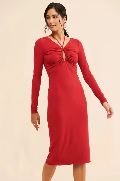 Halston Ember Stretch Jersey Dress
