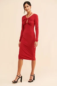 Halston Ember Stretch Jersey Dress
