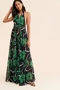 Alexandra Bueno Manglar Halter Dress