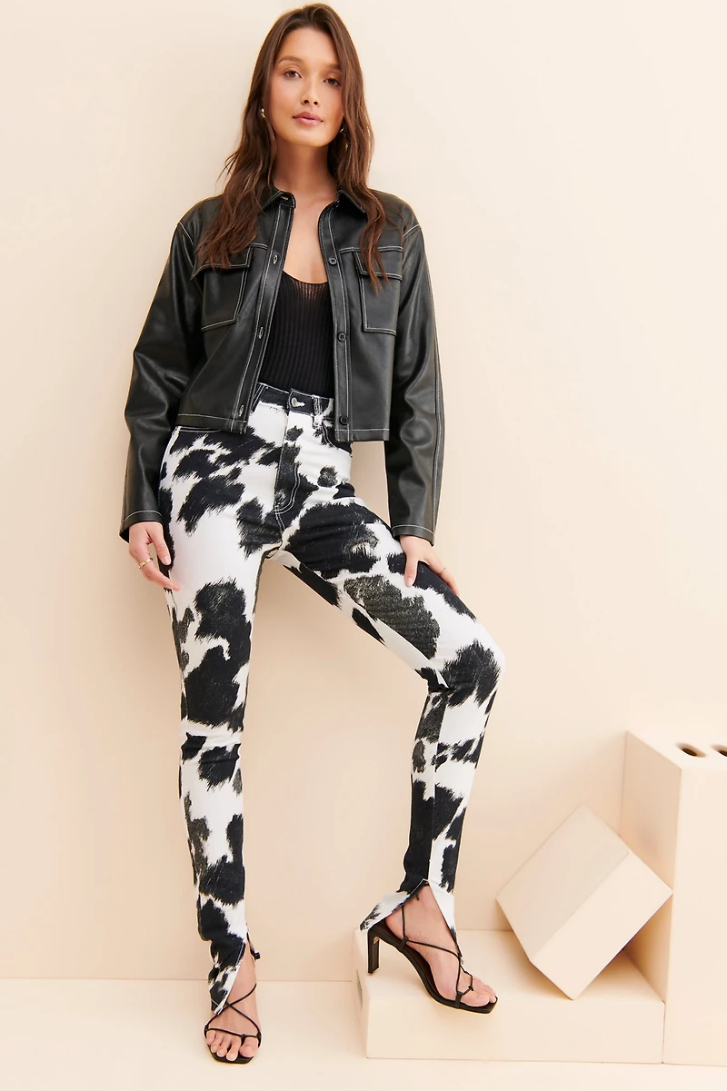WeWoreWhat Stiletto Slit Jeans
