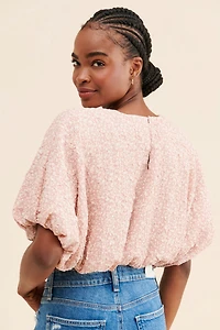English Factory Cotton Candy Cropped Blouse