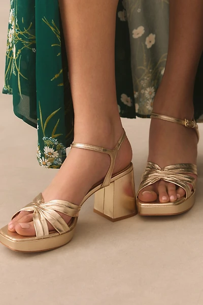Reformation Maize Platform Heeled Sandals