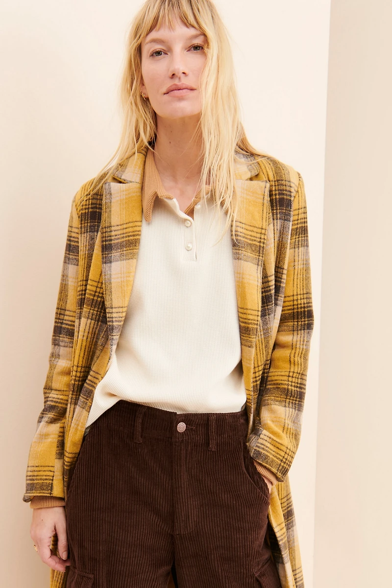dRA Maggie Plaid Overcoat