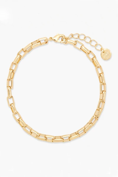 Brook & York Puffed Rectangular Link Chain Bracelet