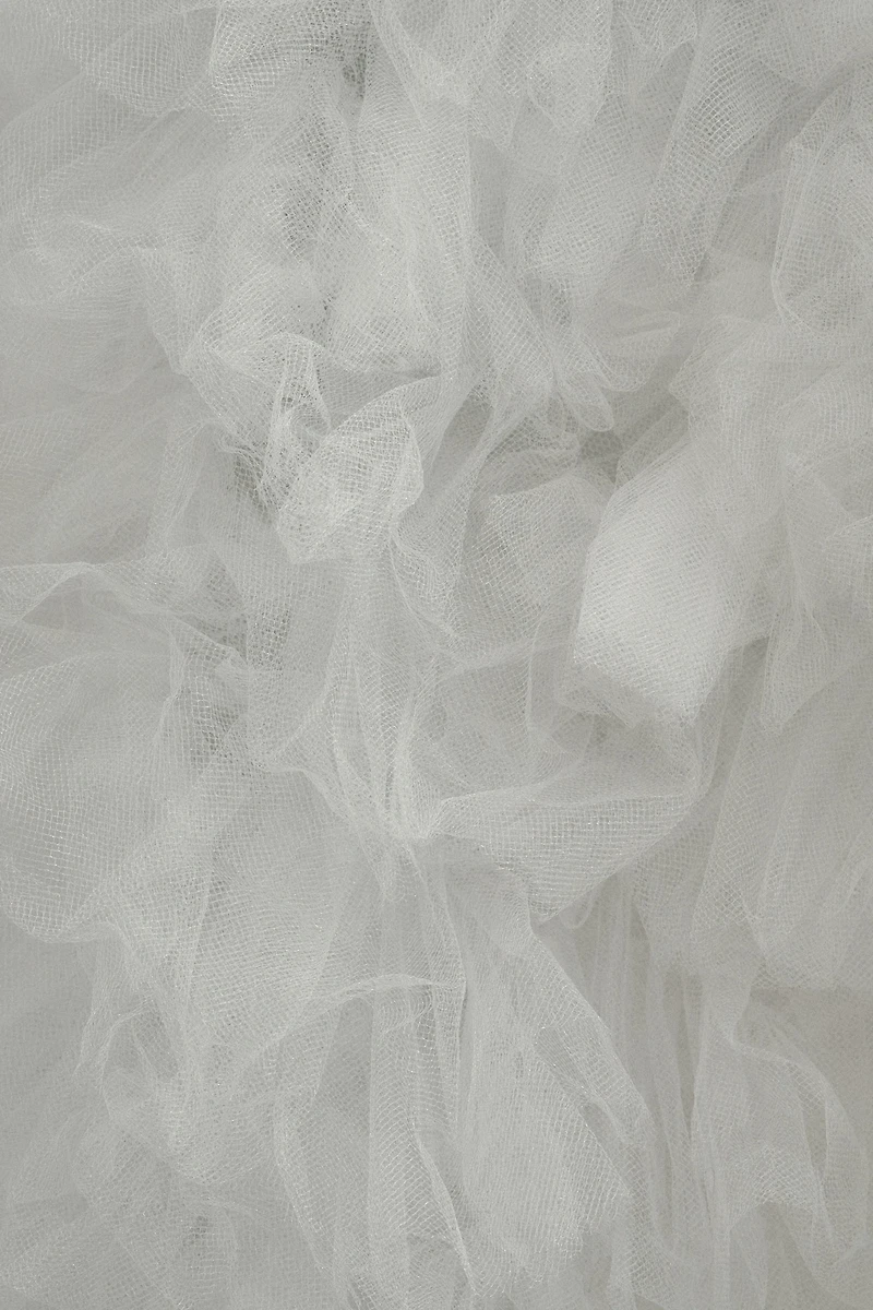 Morphine Fashion Aphrodite Tiered Ruffle High-Low Tulle Bridal Skirt