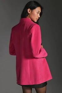 Avec Les Filles Double-Breasted Oversized Wool Coat