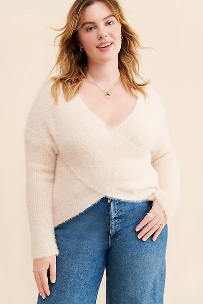 4SI3NNA Stephy Cross-Front Sweater
