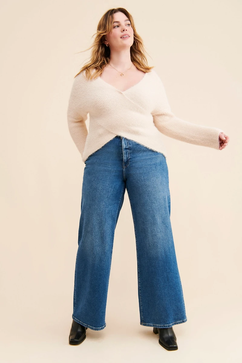 4SI3NNA Stephy Cross-Front Sweater