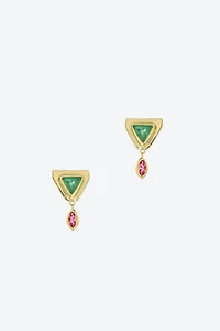 Christina Magdolna Pyramid Dangle Studs