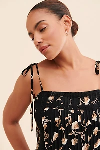Saltwater Luxe Floral Pleated Cami